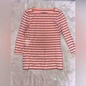 Merona striped quarter sleeve shirt